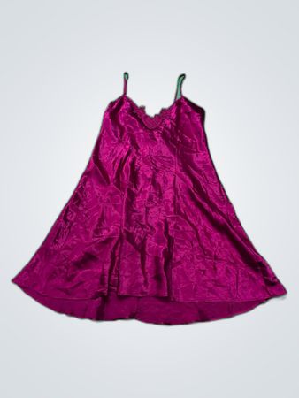Sophia by Delicates Purple Satin Slip Dress