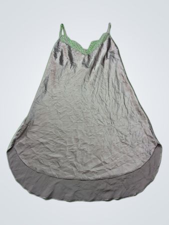 Victoria's Secret Gray Lace Trim Chemise