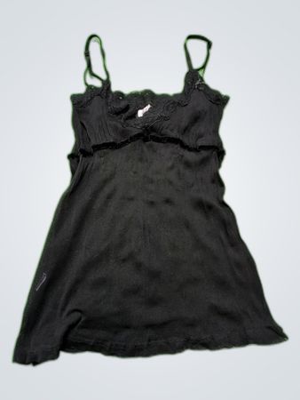 Bershka Black Lace Cami Top