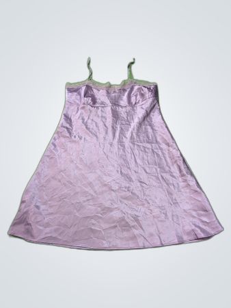 Purple Lace Trim Chemise