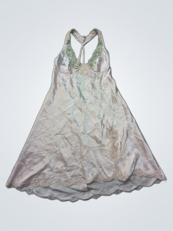 La Senza Blush Satin Lace Slip Dress