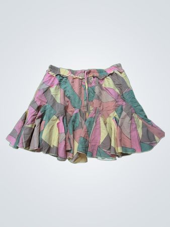 Multicolor Ruffled Skirt
