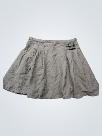 Lands' End Gray Pleated Skirt