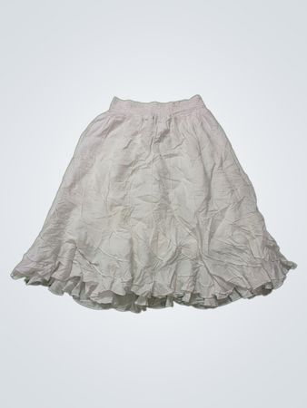 Grace Elements White Ruffled Mini Skirt