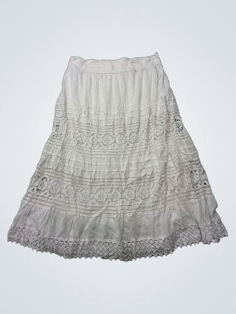 Studio West Apparel White Lace Skirt
