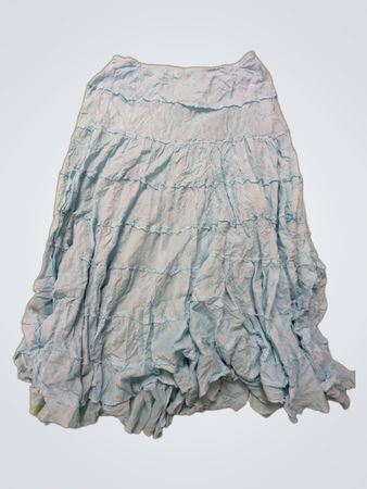 CATO Light Blue Ruffled Skirt