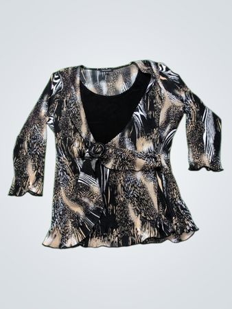 Notations Animal Print Top