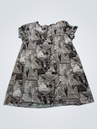 Duo Maternity Brown and Black Patterned Dress