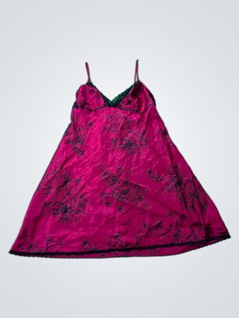 Women's Pink Satin Chemise