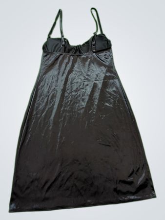 Black Satin Chemise