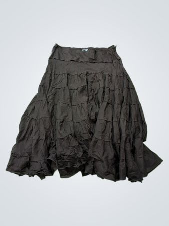 Brown Ruffled Skirt