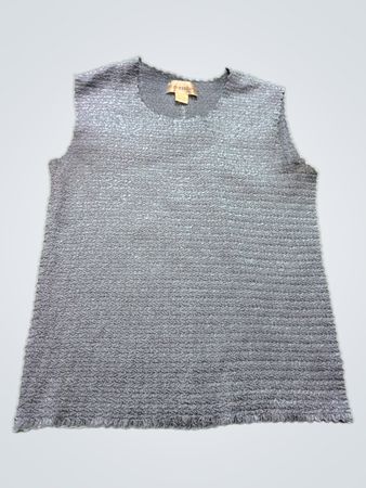 Gray Sleeveless Top