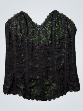 Unbranded Black Lace Bustier Top
