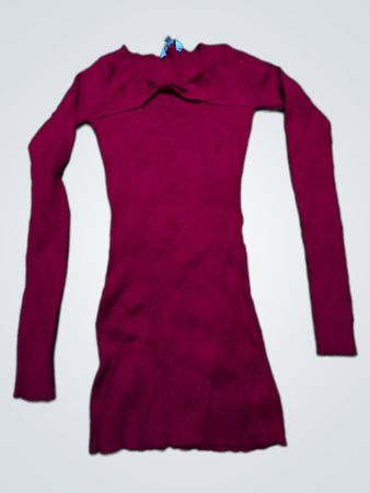 Long Sleeve Red Dress