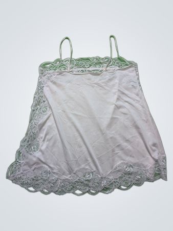 White Lace Trim Camisole