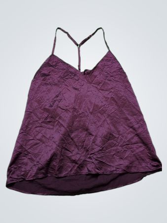 Socialite Maroon Satin Cami Top