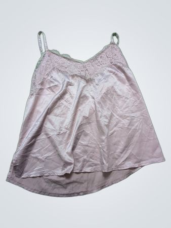 Pink Lace Trim Camisole