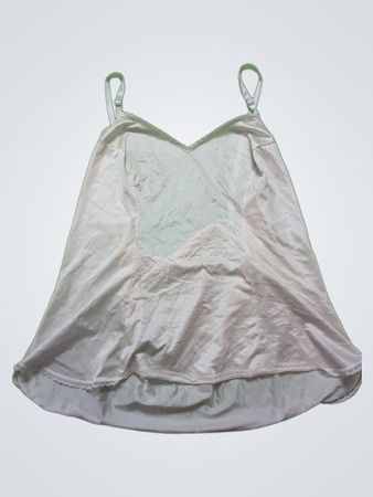 Vanity Fair White Nylon Cami Top