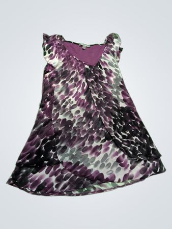 Roz & Ali Purple Floral Blouse
