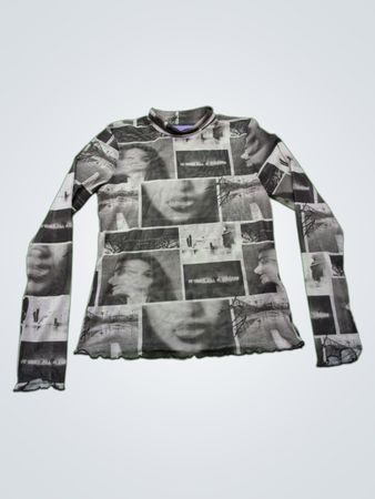 JJXX Long Sleeve Shirt with Black and White Photo Print