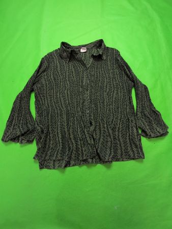 Covington Green Polka Dot Blouse