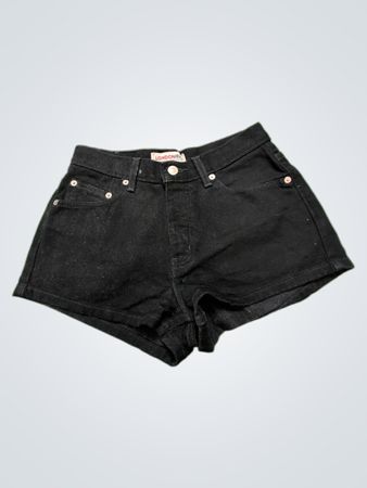 Black Denim Shorts