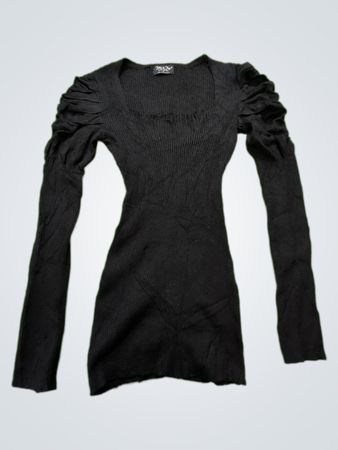 Jolie & Joy Long Sleeve Black Dress