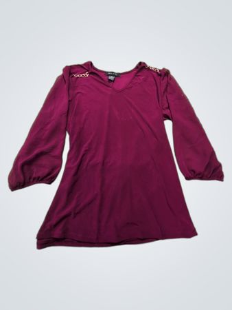 Adele & May Magenta Long-Sleeve Top