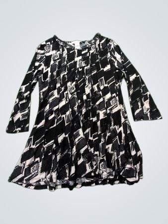 Keranhart Geometric Print Flared Tunic