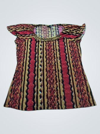 east5th Women's Large Multicolor Patterned Top