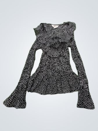 Allison Taylor Black and White Polka Dot Dress