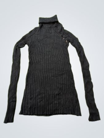 It's Our Time Ribbed Turtleneck Dress