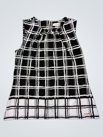 Calvin Klein Plaid Sleeveless Top