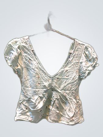 Hollister Printed V-Neck Blouse