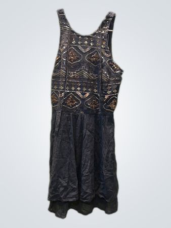 Hollister Black Sequined Mini Dress