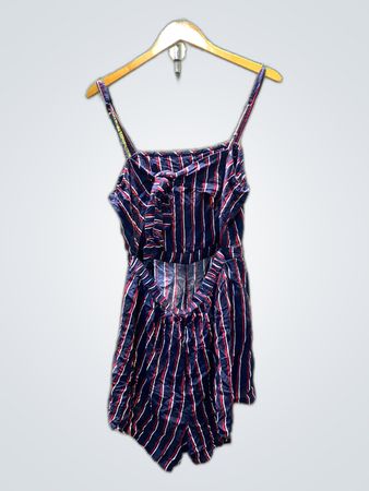 Hollister Striped Sleeveless Romper