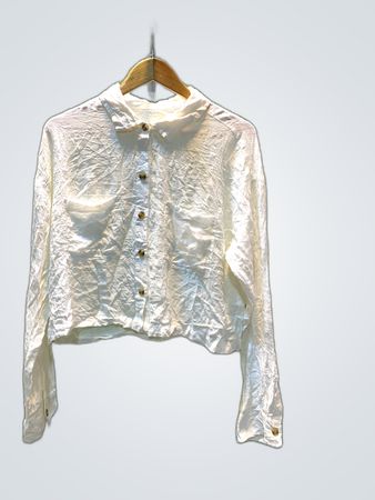 Aeropostale Cropped Button-Down Shirt