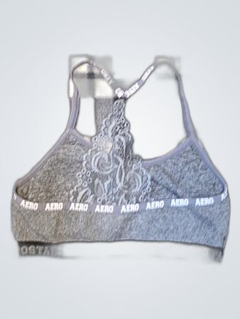 Aeropostale Gray Lace Bralette
