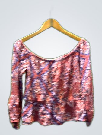 American Eagle Off-Shoulder Printed Blouse