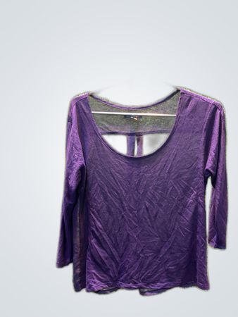 American Eagle Outfitters Purple Long-Sleeve Top