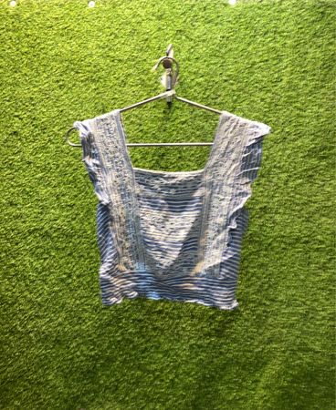 American Eagle Outfitters Blue Striped Top