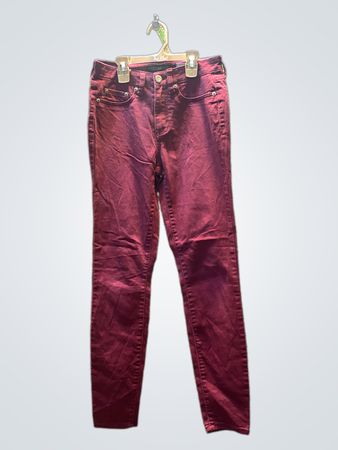 Aeropostale High Waisted Maroon Jeggings