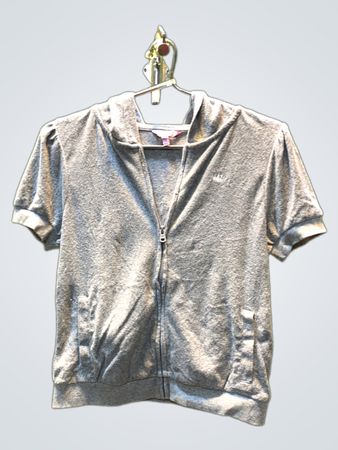 Juicy Couture Short Sleeve Zip-Up Hoodie