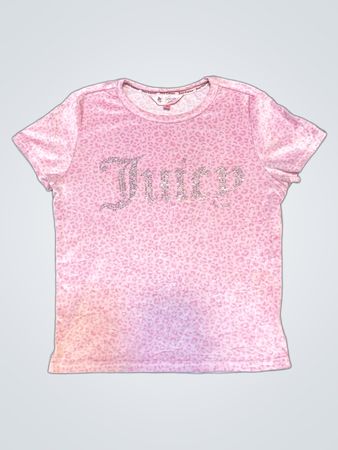 Juicy Couture Schlafanzug Pinkes Leopardenmuster T-Shirt