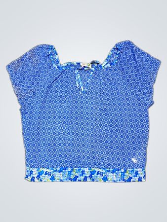 Unbranded Blau Gemustertes Oberteil