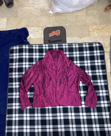 Dresses Unlimited Pink Crushed Fabric Jacke