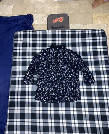 Bega Black Sequin Top