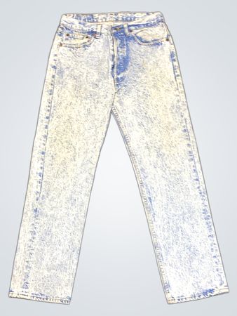Levi's Acid Wash Denim Jeans