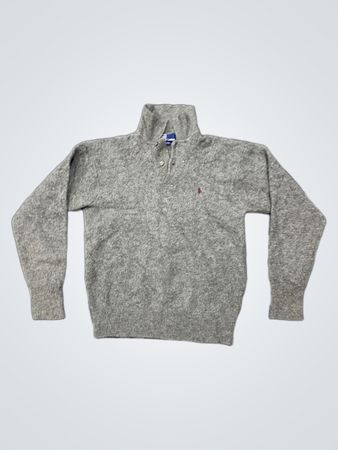 Polo by Ralph Lauren Gray 100% Lambswool Sweater