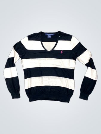 Ralph Lauren Sport Striped V-Neck Sweater